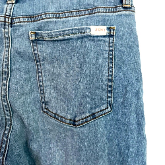 JEN 7 by 7 for all mankind Size 6 Ankle Skinny 5 Pocket Jeans Cotton-Spandex - Picture 5 of 10